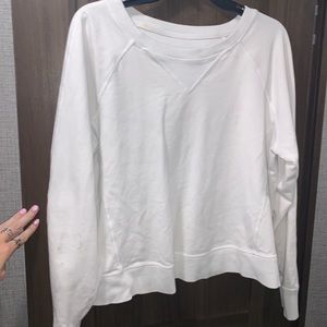 White lululemon pullover